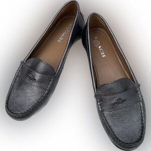 Coach Pewter Loafers 9.5 39.5